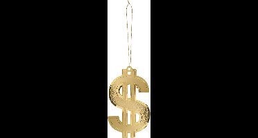 Boland - Ketting Big dollar - Volwassenen - Unisex - Pooier - Pimps and Ho's