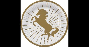 Boland - Set 10 papieren bordjes Eenhoorn - Unicorn - Unicorn