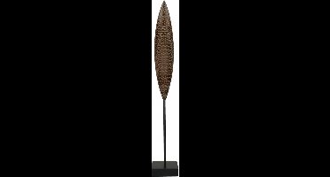 Deco Beeld Fay Zwart - MDF Zwart - 65x10x10cm (hxbxd) - Woonexpress