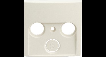 Berker S1 centraalplaat – radio – tv – crème