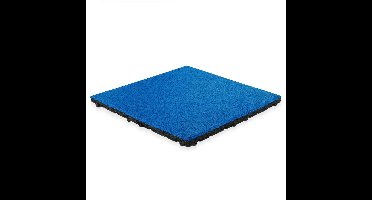 IVOL Rubber tegel met EPDM toplaag - 50 x 50 cm - 45 mm - Helder blauw (RAL 5017)