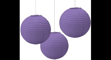Amscan Lampionnen 24 Cm 3 Stuks Paars