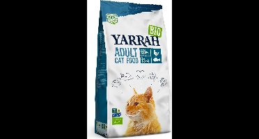 4x Yarrah Bio Kattenvoer Graanvrij Kip - Vis 2,4 kg