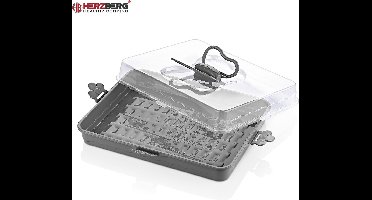 Herzberg Party Butler Cake Dome Black/Grey