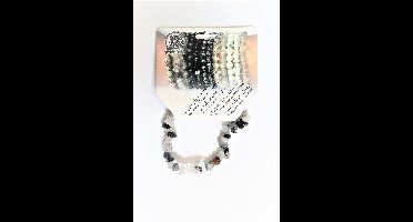 steengoed split armband tourmalijn kwarts