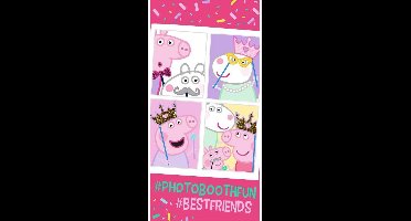 Peppa Pig Strandlaken Photobooth Fun - 70 x 140 cm - katoen