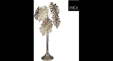 MIca Decorations Decoratief beeld Stand Monstera goud, 42x41x91cm