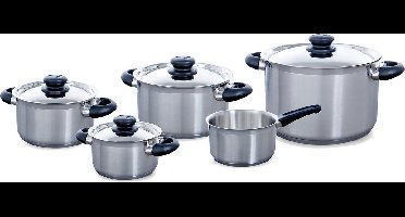 BK Karaat+ Pannenset - 5 delig - RVS