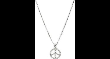 Vegaoo - Hippie peace and love ketting voor volwassenen