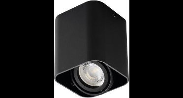 Groenovatie Opbouwspot Vierkant - Kantelbaar - GU10 Fitting - Mat Zwart