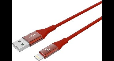 Celly Oplaadkabel 12W - USB kabel - USB-A naar Lightning kabel geschikt voor iPhone - 3.0m - Rood