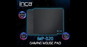 BasicTeQ: INCA IMP-020 GAMING MOUSE PAD 270x350x3MM MEDIUM. MUISMAT voor Gaming en normaal gebruik.