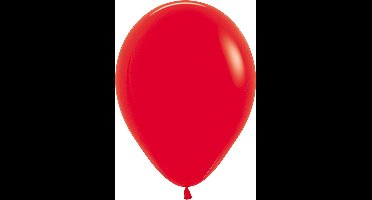 Ballon 30  cm, rood, Sempertex kwaliteit