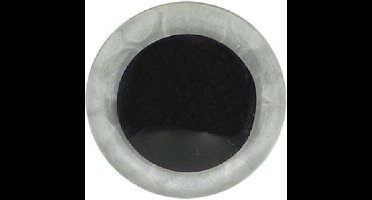 Veiligheidsogen 10mm (zak à 10st) (transparant met zwarte iris)