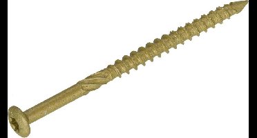 Dynaplus - Gevel- en potdekselschroef - Torx 15 - 4,0 x 60mm - AR-Bronze - CK (200 stuks)