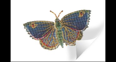 Muurstickers - Sticker Folie - Luxe - Vlinder - Goud - 30x20 cm - Plakfolie - Muurstickers Kinderkamer - Zelfklevend Behang - Zelfklevend behangpapier - Stickerfolie