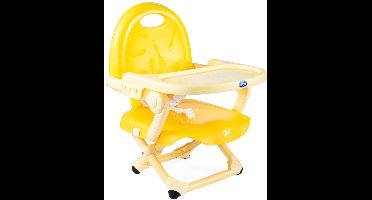 Chicco Pocket Snack Junior - Stoelverhoger voor kinderen - Baby eetstoel - Stabiele riemen - Geel