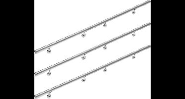 Monzana Trapleuning - RVS 4,2x600cm - Zilver