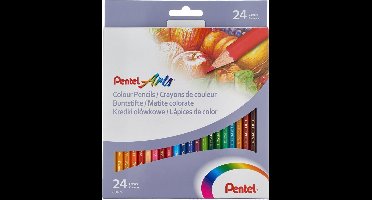 Pentel kleurpotloodset - 24 levendige kleuren