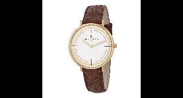 Pierre Cardin Belleville Park CBV.1031 Horloge - Leer - Bruin - Ø 41 mm