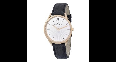 Pierre Cardin Pigalle plissée CPI.2003 Horloge - Leer - Zwart - Ø 40 mm
