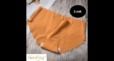 Gading® dames zomer onderbroeken 4 PACK- ijszijde damesondergoed - Oranje hipster - Maat M