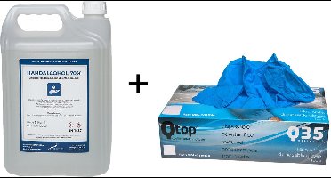 Nitril Wegwerp Handschoenen - Large - Met 5 liter handspray