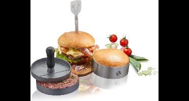 Hamburger Set BBQ, Set van 3 - Gefu