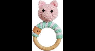 Haakpakket bijtring varken Fleur