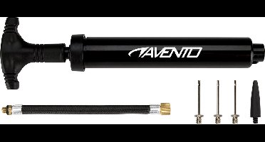 Avento Ballenpomp - Voetbalpomp met extra naalden - Double Action - Zwart/Wit