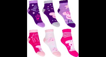 Peppa Pig sokken - 6 pack - Maat 31 - 34