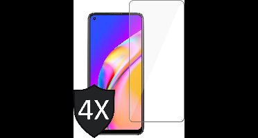 Screenprotector geschikt voor Oppo A94 5G - GlassGuard Screen Protector - 4 Stuks