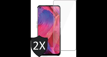 Screenprotector geschikt voor Oppo A54 5G - GlassGuard Screen Protector - 2 Stuks