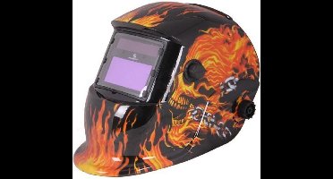 Automatische lashelm, vlammen schedel!!