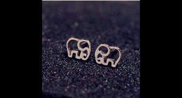 Gading® Olifant Oorknoppen, Oorknopjes zilveren meisje dames 7mm - 9mm- Zilver 925
