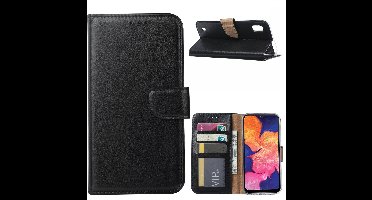 Ntech Hoesje Geschikt Voor Samsung Galaxy A10 Portemonnee Hoesje / Book Case - Zwart