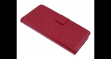 Ntech Luxe Boektype / Portemonnee met Pasjes houder & Magneetsluiting Rood - Geschikt voor Samsung Galaxy A70/A70s