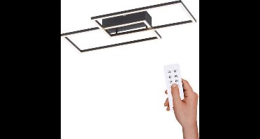 Paul Neuhaus amanda - Plafondlamp - 2 lichts - L 60.5 cm - Zwart