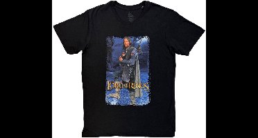 Lord Of The Rings - Aragon Standing Homage Heren Tshirt - M - Zwart