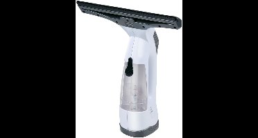 alpina Raamwisser Elektrisch - Ramenwasser met Zuigfunctie - Draadloze Ruitenreiniger met 30 Min Batterijduur - Raamzuiger USB Oplaadbaar - 70ml Afneembaar Waterreservoir - Wit/Zwart