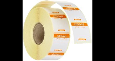 HENDI Verwijderbare voedselveiligheidsstickers zaterdag - 1000 stuks 25x25mm