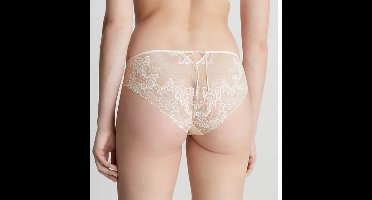 Calvin Klein TIA - Dames Kanten Onderbroek - Ecru - Kokardje - Maat S