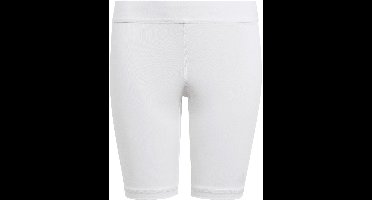 adidas Short Kinderen Techfit Aeroready Wit - Maat 128cm