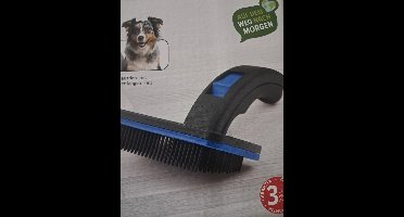 Zoofari Honden Verzorgingsborstel - Met Reinigingsfunctie - Voor Korte of lange vacht