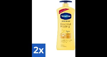 2 x Vaseline - Essential Healing - Body Lotion - Intensief Voedend - 600 ml - Huidverzorging - Hydratatie - Droge Huid - Herstel - Bodymilk