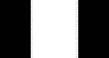 Exacompta 2000 listingbladen 240x11 4/6 microperforaties 4 zijden afscheurbarr Caroll banden Papier 80g - Wit - 62331E