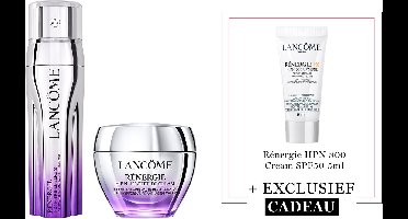Lancôme Rénergie 2-Step Anti Rimpel Skincare Routine Serum | Dagcreme + Cadeau - Rénergie H.C.F. Triple Serum 50ml & Rénergie H.P.N. 300-Peptide Dagcreme 50ml + Rénergie HPN300 SPF50 5ml Cadeau