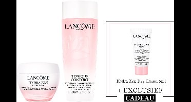 Lancôme Hydra Zen 2-Step Hydraterende Skincare Routine: Toner | Dagcreme + Cadeau - Tonique Confort Toner 400ml & Hydra Zen Rich Cream Dagcreme 50ml + Hydra Zen Dagcreme 5ml Cadeau