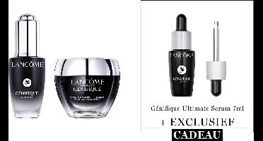 Lancôme Génifique 2-Step Anti Rimpel Skincare Discovery Routine: Serum | Dagcreme + Cadeau - Génifique Ultimate Serum 20ml & Advanced Génifique Dagcreme 50ml + Génifique Ultimate Serum 7ml Cadeau