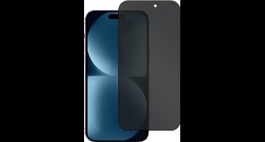 Privacy Screenprotector Geschikt voor iPhone 15 Pro – Gehard Glas – Anti‑Spy – 9H – Krasbestendig – Transparant – Case Friendly